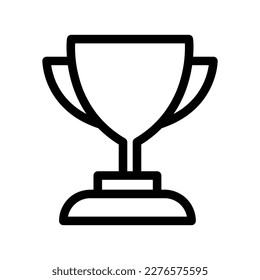 Ilustración del icono del vector de copa de premio sobre fondo blanco..eps