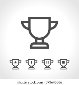 Award cups and trophy icons