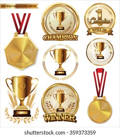 Award design badges and labels collection