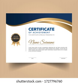 Award Diploma Certificate Of Appreciation Design Template 