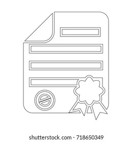 award diploma icon