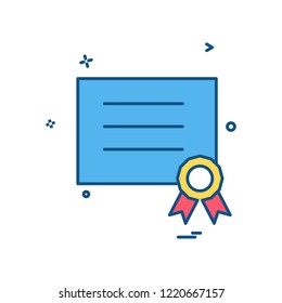 award diploma icon vector design