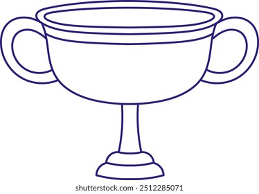 Award Doodle Cup Vector Illustration