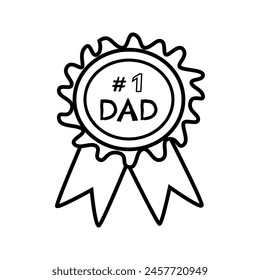 Award doodle hand drawn trophy. Winner award cup, champion medal, win certificate. Hand drawn doodle sketch success element