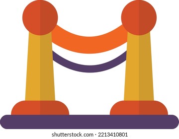 Award Fence illustration in minimal style isolated on background