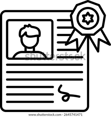 Award Filled Style Icon Design