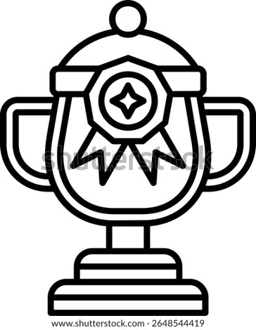 Award Filled Style Icon Design