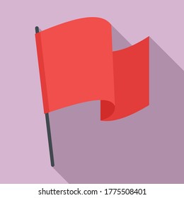 Award flag excellence icon. Flat illustration of award flag excellence vector icon for web design