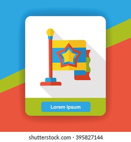 award flag flat icon