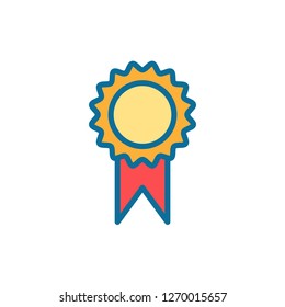 Award flat vector icon sign symbol