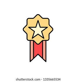 Award flat vector icon sign symbol