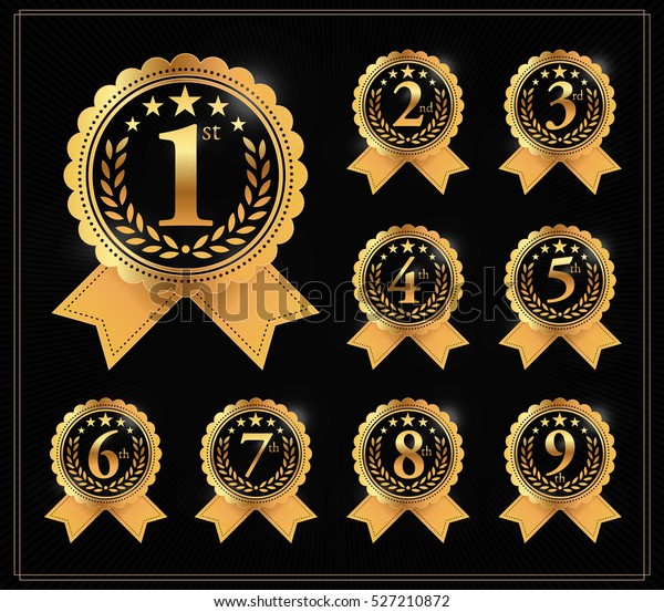 award-golden-label-first-second-third-stock-vector-royalty-free-527210872