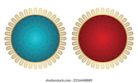 Award golden, silver and bronze blank medals 3d vector realistic illustration. First, second and third place medals or buttons isolated on white background. Quality blank, empty badge, emblem set.