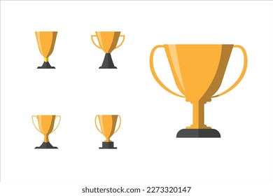 Award Golden Trophy Illustration Vector