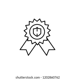 Award, guarantee icon. Element of general data project icon for mobile concept and web apps. Thin line Award, guarantee icon can be used for web and mobile