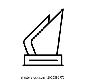 award honor single isolated icon with outline style