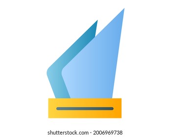 icono aislado de honor de premio con estilo suave
