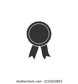 Award icon with 1, vector illustration