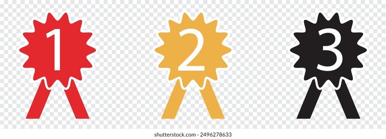Award icon. Achieve vector icon. Achievement symbol. Ribbon Badge vector illustration. EPS 10.