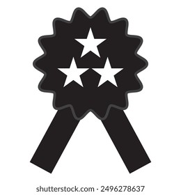 Award icon. Achieve vector icon. Achievement symbol. Ribbon Badge vector illustration. EPS 10.