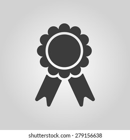 The award icon. Achievement symbol. Flat Vector illustration