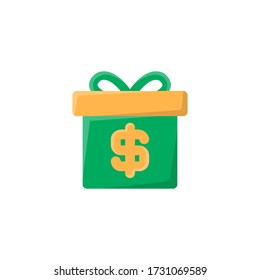 Award Icon, Box Gift Logo, Money & Banking Symbol.