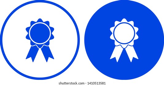 Award icon in circle. Vector illustration