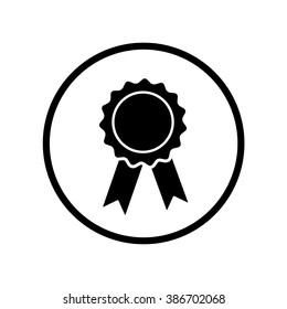 Award icon in circle . Vector illustration