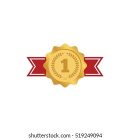 Award icon collection design vector. Champion achievement medallion. Success symbol emblem winner sign.