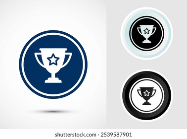 Award icon design illustration, Winning icon, Champion symbol