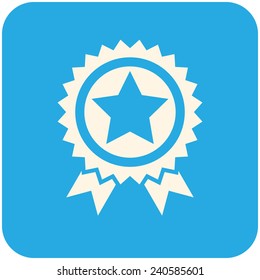 Award icon, flat design