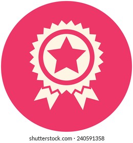Award icon, flat design