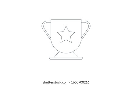 Award icon flat style graphical symbol. Can be used for web and mobile apps.
