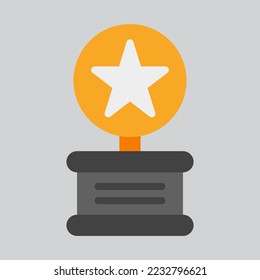 Award icon in flat style, use for website mobile app presentation