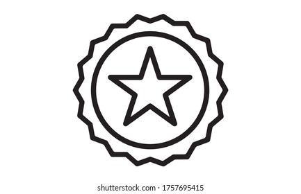 Icono de premio ilustración vectorial de estilo plano.