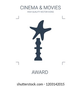 award icon. high quality filled award icon on white background. from cinema collection flat trendy vector award symbol. use for web and mobile