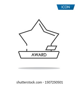 Award icon isolated on white background.
