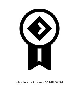 award icon isolated sign symbol vector illustration - high quality black style vector icons
