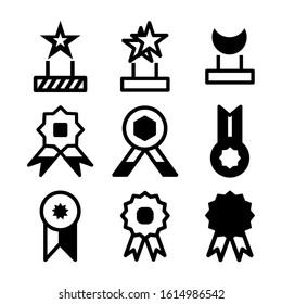 award icon isolated sign symbol vector illustration - Collection of high quality black style vector icons
