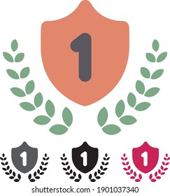 Award icon or logo symbol sign isolated vector illustration -