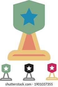 Award icon or logo symbol sign isolated vector illustration -