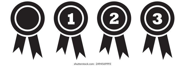Award icon. medal isolated on white background.