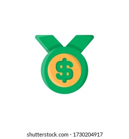 Award Icon, Medal Logo, Money & Banking Symbol.