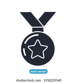 Award icon. Award medal pictograms symbol template for graphic and web design collection logo vector illustration