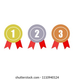 Award icon with nomber 1,2,3