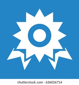 Award icon on blue background