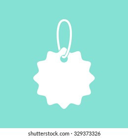 Award  icon  on green background. Vector illustration.