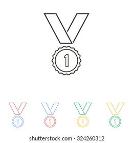 Award icon on white background. Vector illustration.