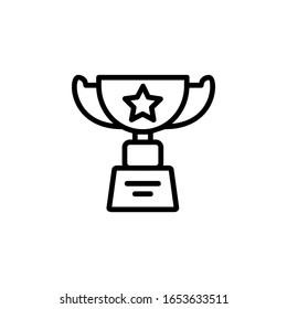 award icon. Online Learning icon. Perfect for application, web, logo and presentation template. icon design line style
