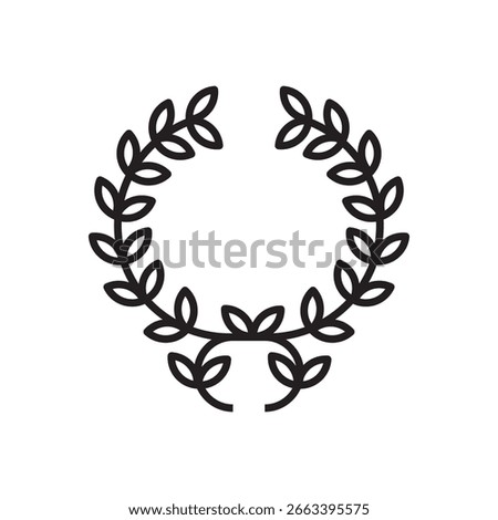award icon outline editable stroke line drawing eps